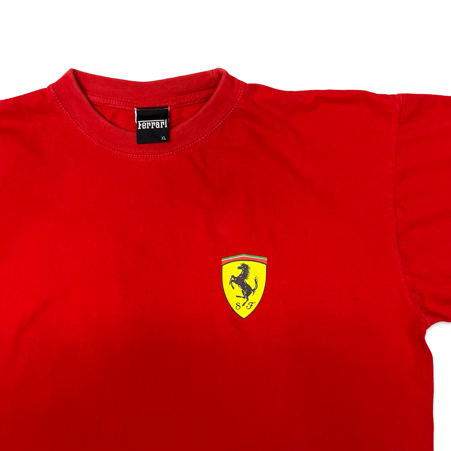 Vintage 90s Ferrari Red Racecar Graphic Tee XL